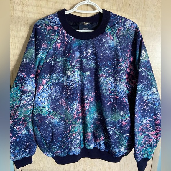 Vintage Sunderland of Scotland Womens Cosmic Windbreaker Waterproof Jacket Sz L - Picture 1 of 13